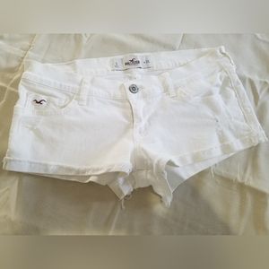Hollister size 3 white shorts